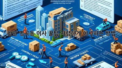 창원 명곡동 이사 꿀팁🍯: 저렴하게 이사하는 방법